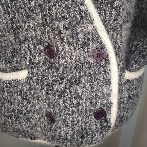 Vintage HBC Mohair Knit Cardigan - Picture 5 of 7